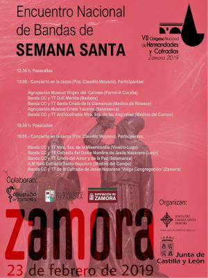 Actuación de la Banda de Cornetas en el Congreso Nacional de Cofradías de Zamora