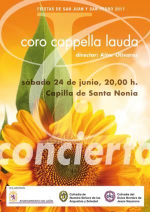 Actuación del coro Cappella Lauda en la Capilla de Santa Nonia