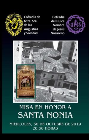 Misa en honor de Santa Nonia