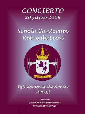 Actuación de la Schola Cantorum Reino de León en la Capilla de Santa Nonia