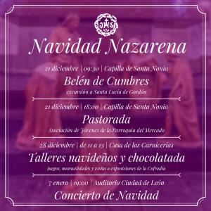 Actividades navideñas de la Cofradía del Dulce Nombre de Jesús Nazareno