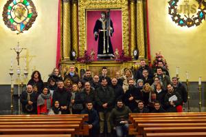 Visita de la Cofradía de Cristo Yacente de Salamanca