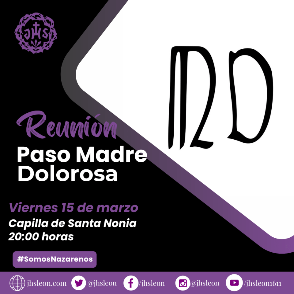 Cofradía del Dulce Nombre de Jesús Nazareno - Reunión paso Madre Dolorosa