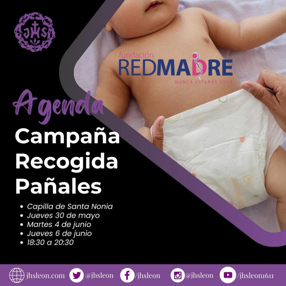 Cofradía del Dulce Nombre de Jesús Nazareno - Campaña de recogida de pañales a favor de Red Madre